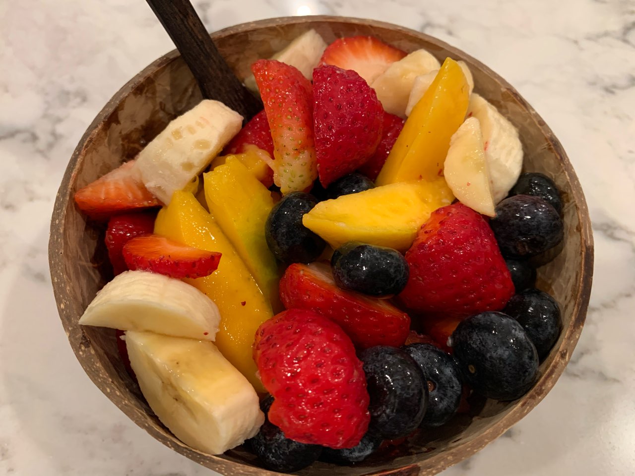 So I also got the smaller coconut bowl for this kind of yummy snacks