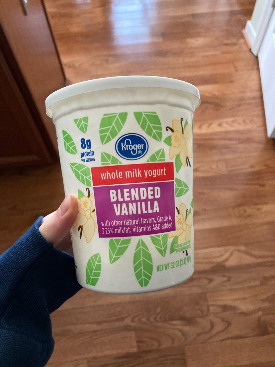 Kroger Yogurt, Grade A, Whole Milk, Vanilla Calories, Nutrition