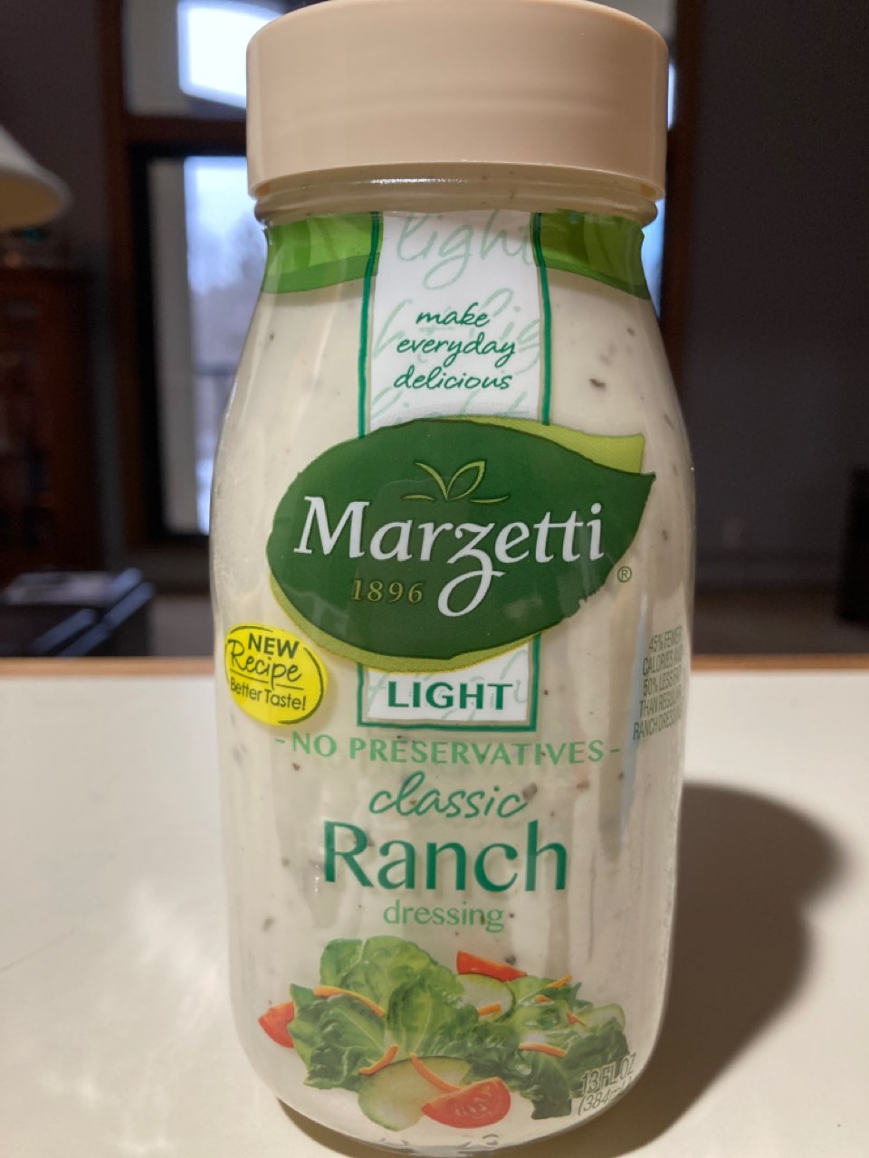 Marzetti Classic Ranch Dressing, Light Calories, Nutrition Analysis