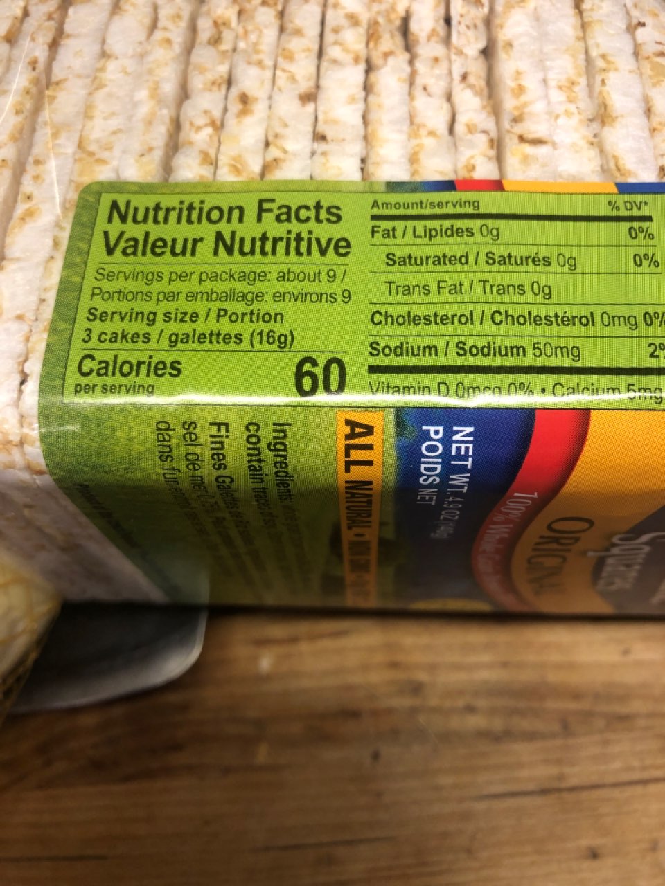 Paskesz Ultra Thin Rice Cake Squares, Plain Calories Paskesz Ultra Thin Rice Cake Squares, Plain Calories