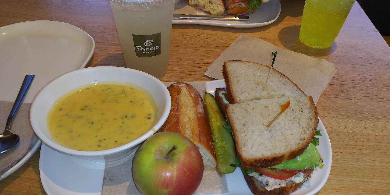 lunch was at Panera Bread, turkey, blt, with avocado Fooducate Diet