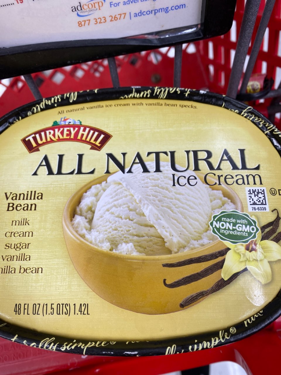Turkey Hill Ice Cream, All Natural, Vanilla Bean Calories, Nutrition Analysis & More Fooducate
