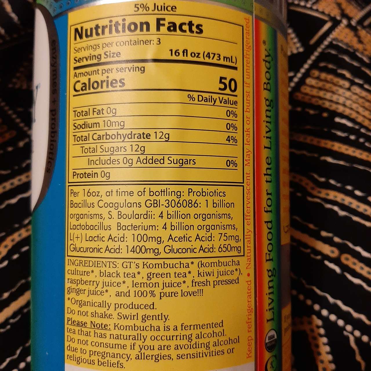Synergy Kombucha Nutrition Facts Besto Blog