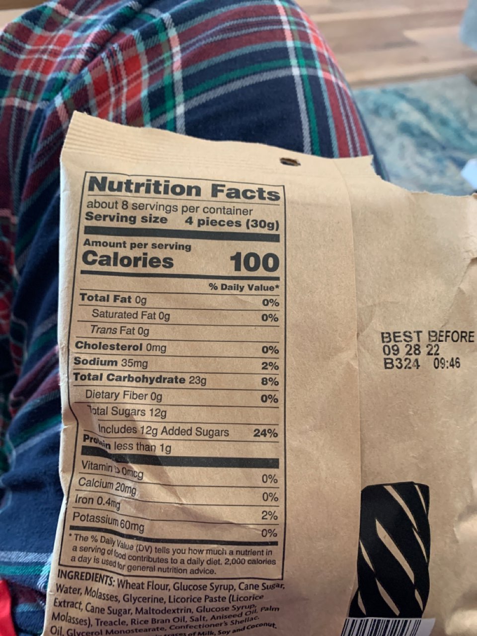 Trader Joe's Soft Black Licorice Twists Calories, Nutrition Analysis & More Fooducate