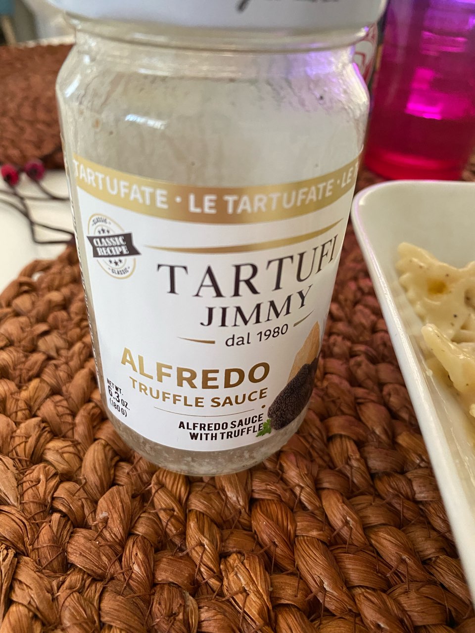 Black truffle alfredo pasta with roasted broccoli. Fooducate Diet