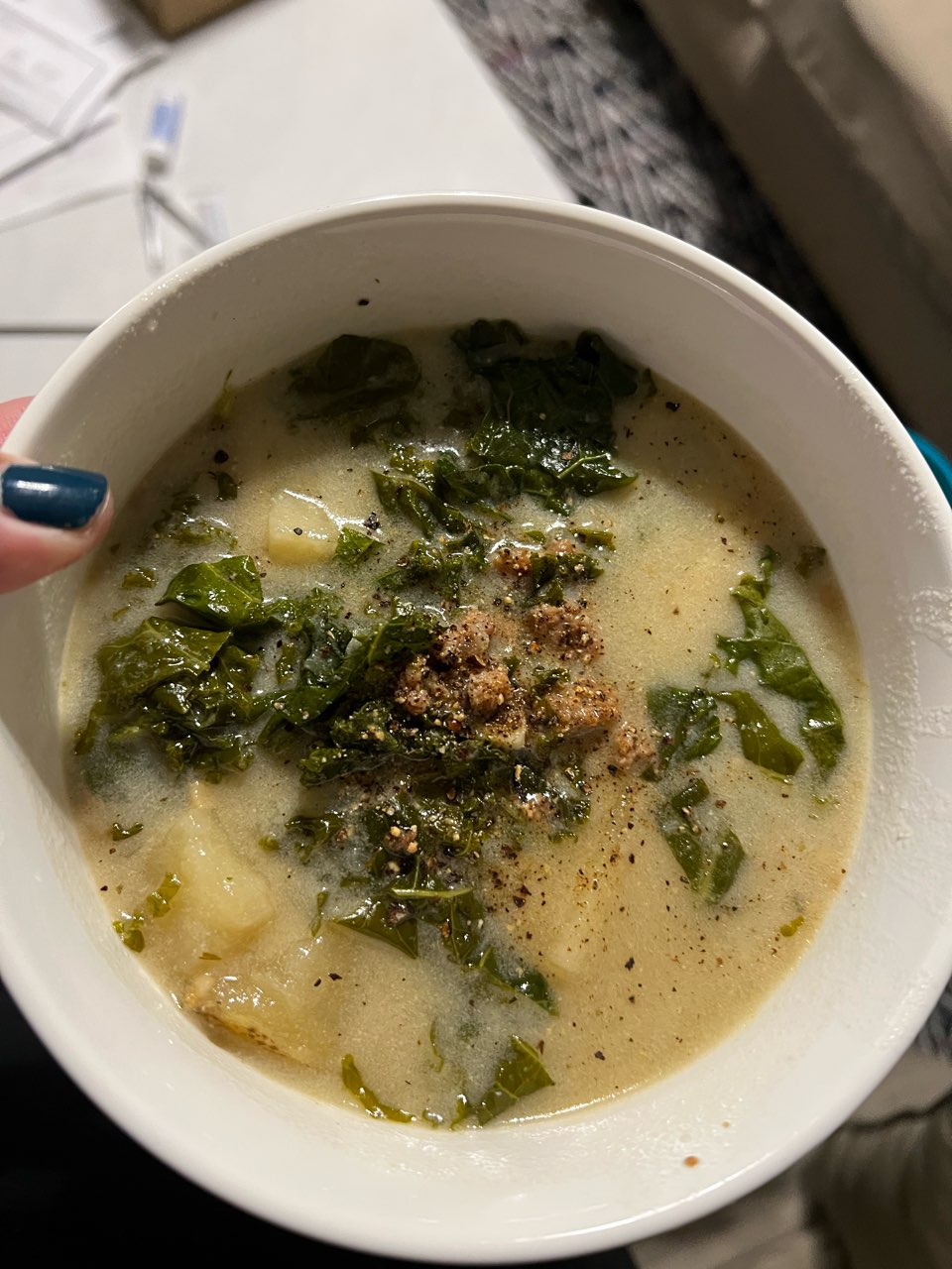 Dairy free/Gluten free Zuppa Toscana (Olive Garden) https//mamashire