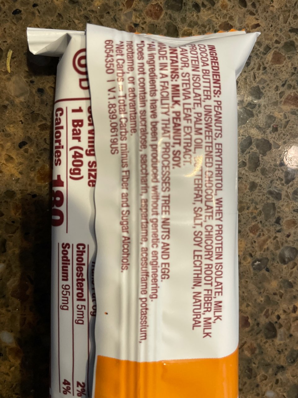 Think! Keto Protein Bar, Chocolate Peanut Butter Pie Calories