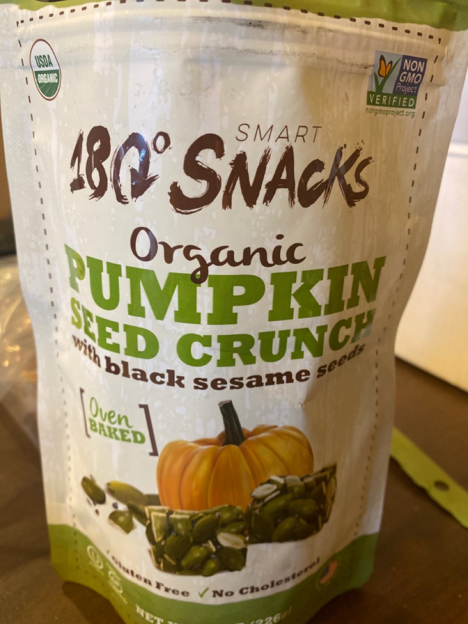 180 Snacks Pumpkin Seed Crunch With Black Sesame Seeds Calories