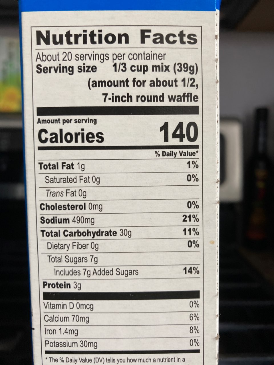 Krusteaz Waffle Mix, Belgian Calories, Nutrition Analysis & More