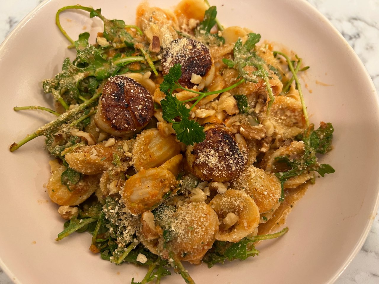 Orecchiette with Creamy Tomato Sauce from Forks Over Knives. I added