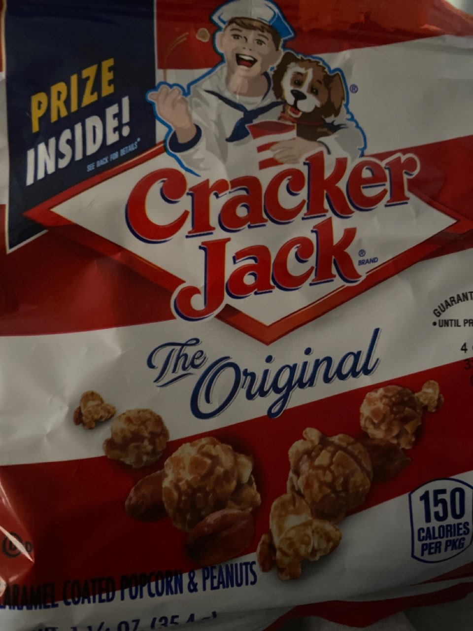 Cracker Jack Popcorn & Peanuts, Caramel Coated, The Original Calories