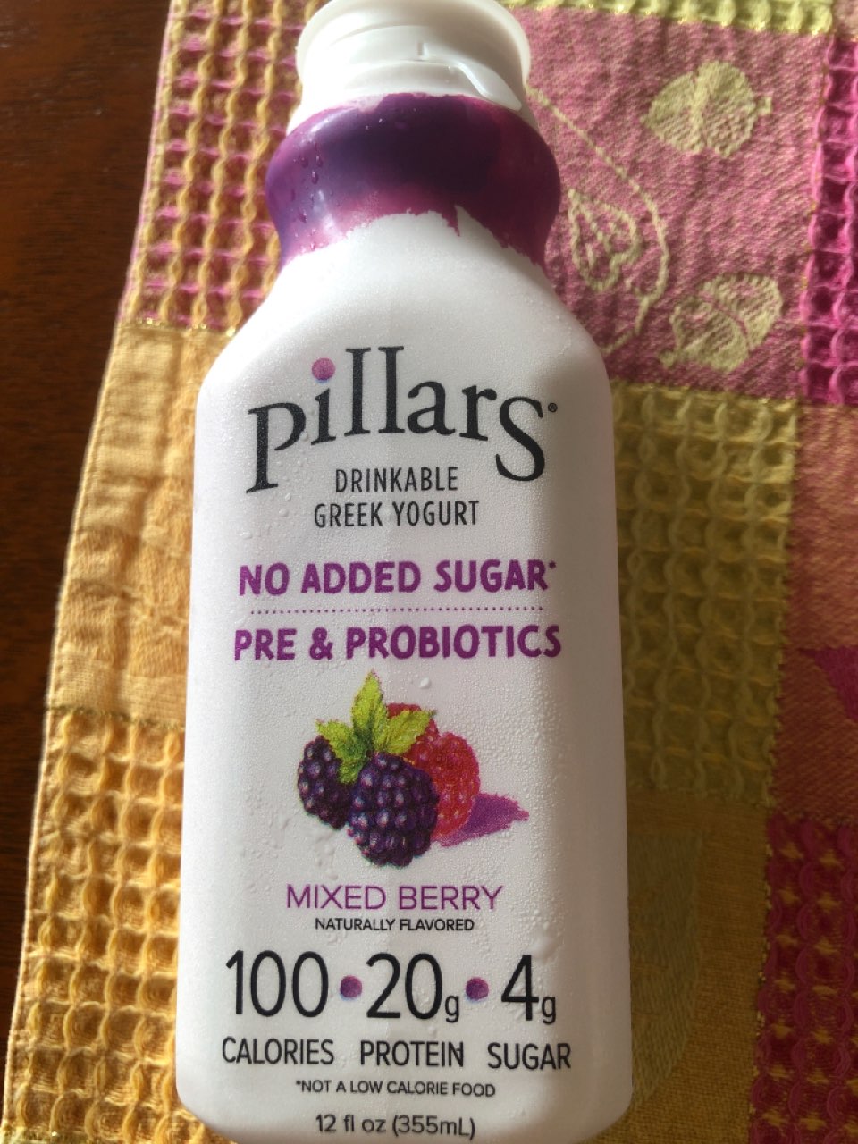 Pillars Greek Yogurt, Mixed Berry Calories, Nutrition Analysis & More
