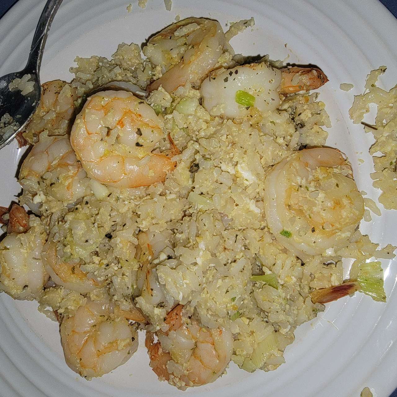 homemade garlic shrimp fried rice with eggs Fooducate Diet Motivation