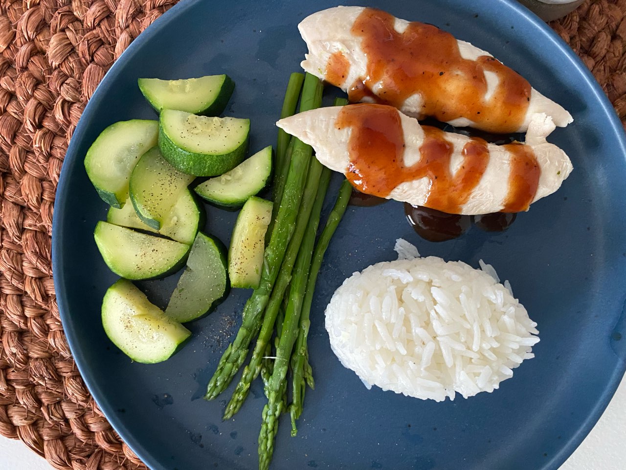 Logging my bf’s food here too. I made him organic chicken tenderloins