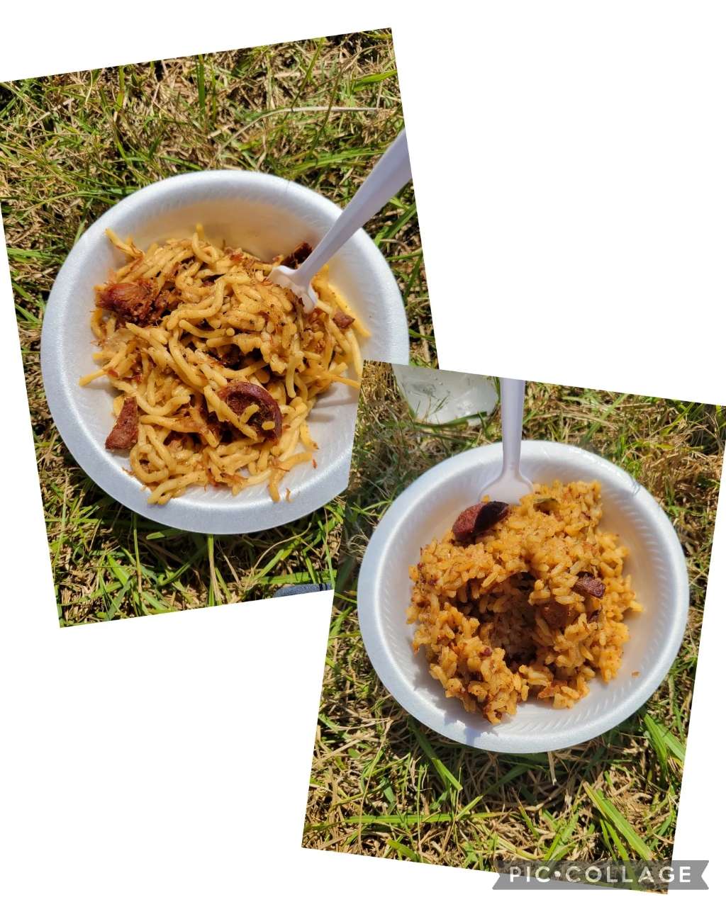 Jambalaya and pastalaya at the festival. They also had many other