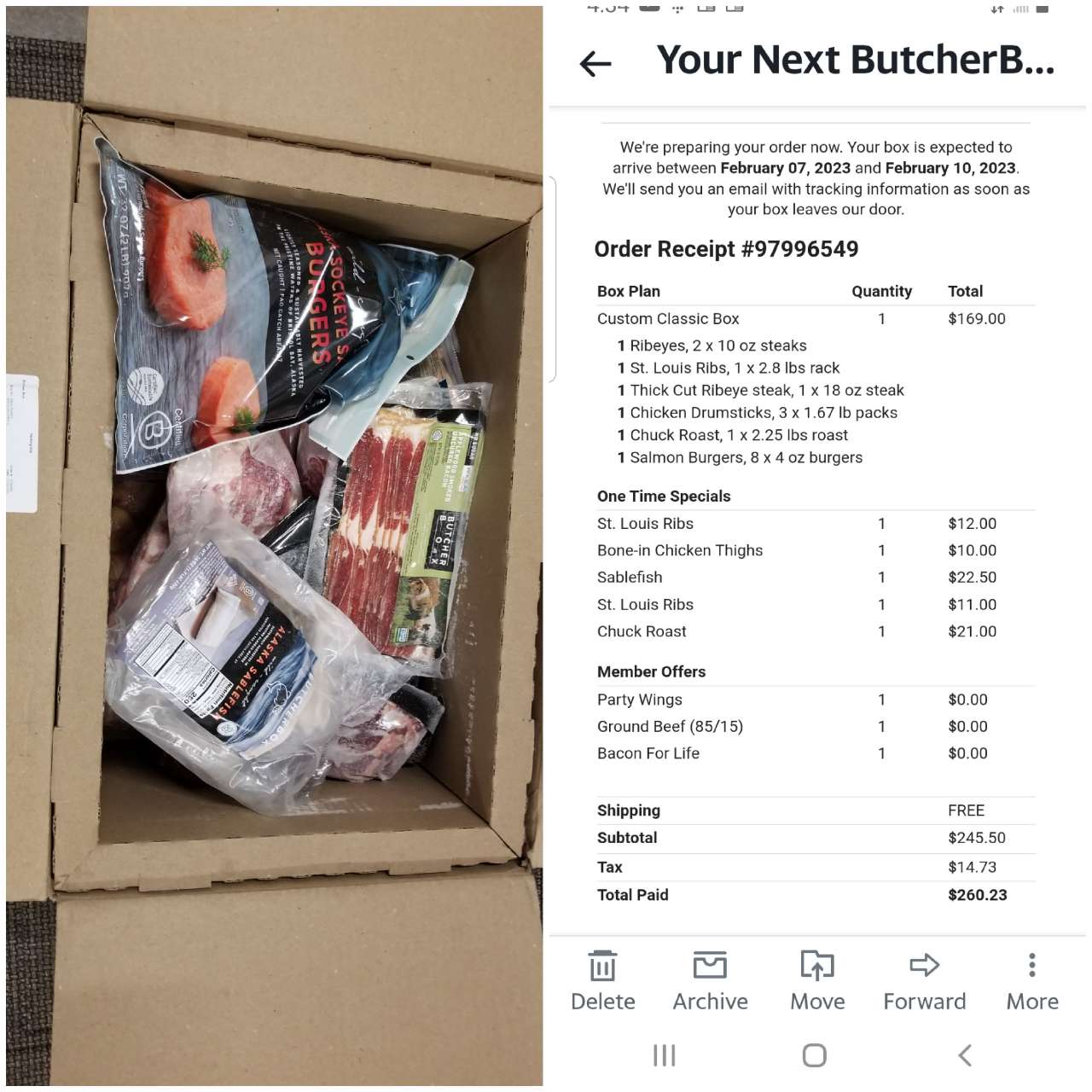 Butcher Box just arrived💃 With what I had in addition to this, I'm