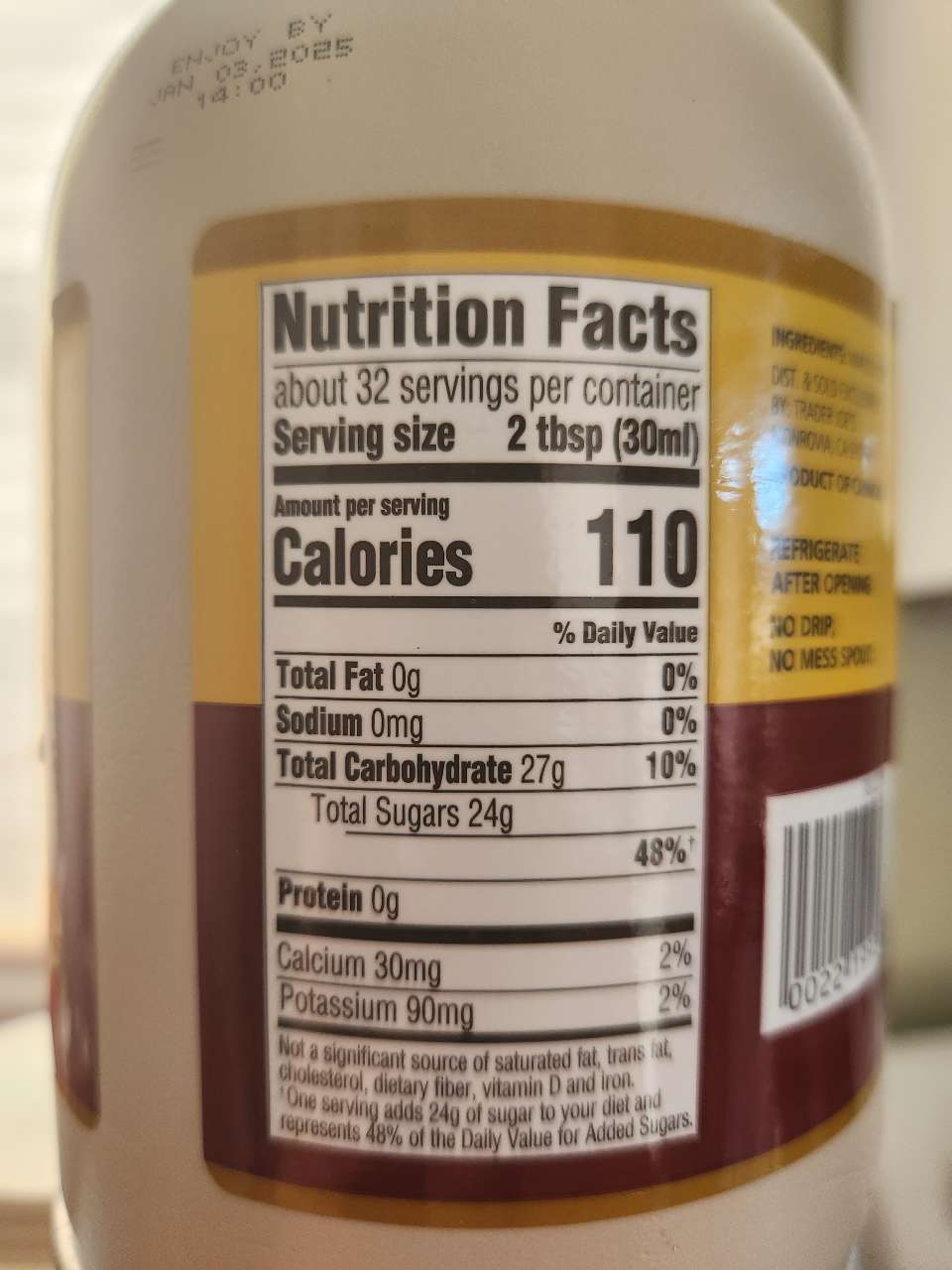Trader Joe's Maple Syrup Calories, Nutrition Analysis & More Fooducate