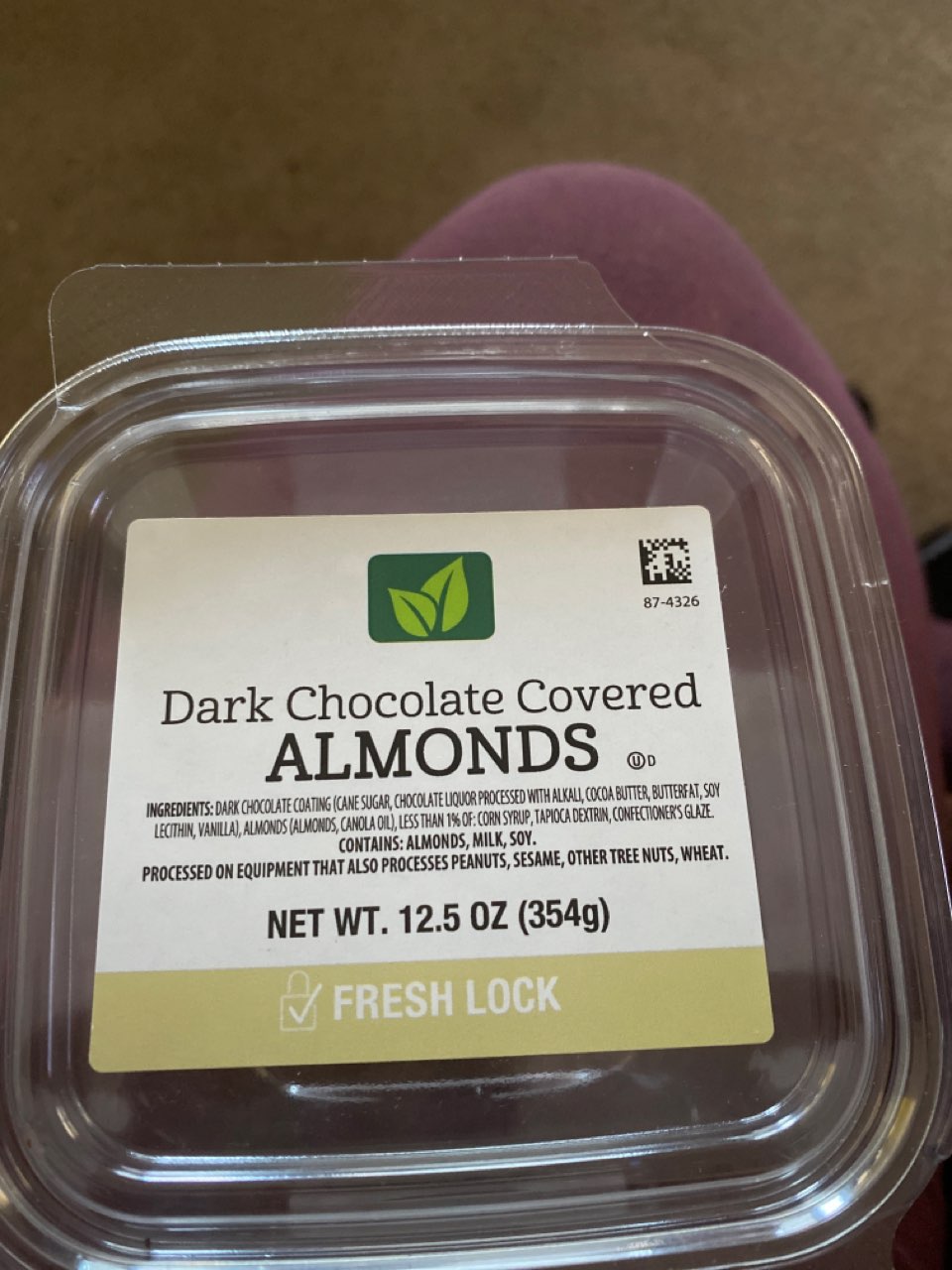 Walmart Dark Chocolate Covered Almonds Calories, Nutrition Analysis
