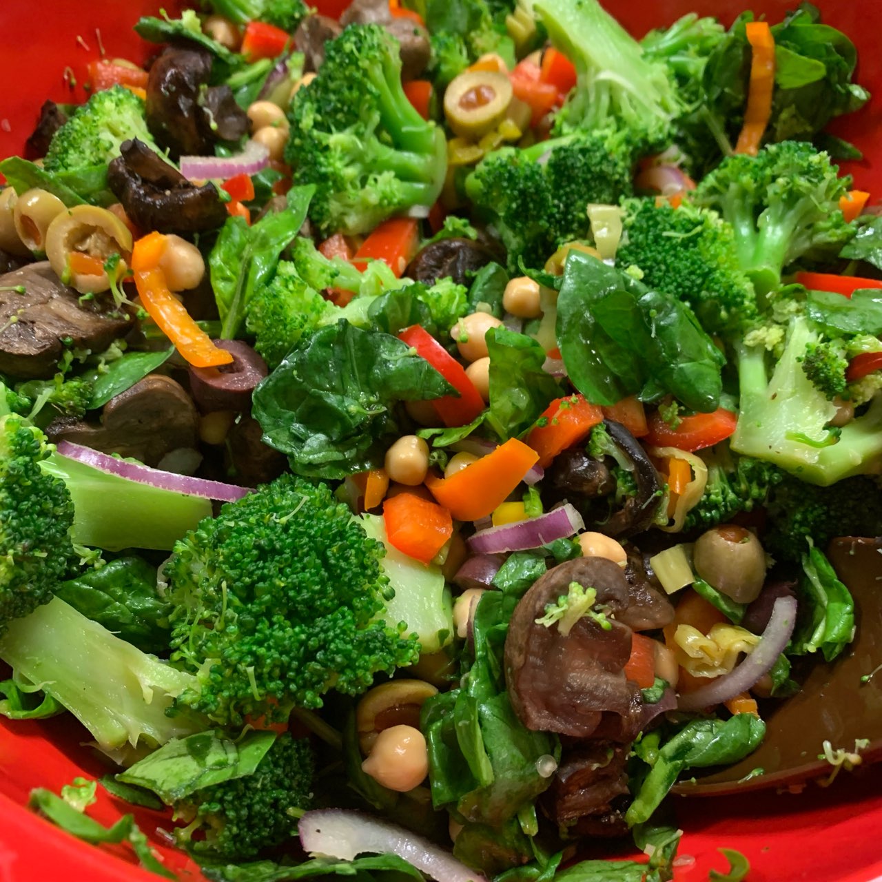 My upgraded version Italian Hoagie Broccoli Salad