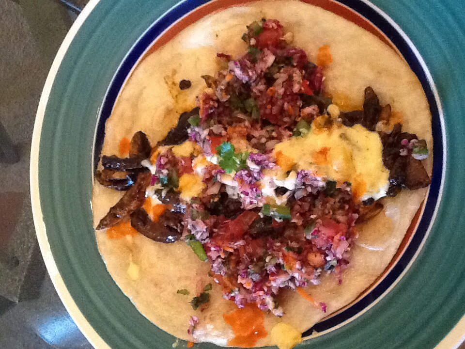 mushroom taco with cilantro cabbage relish Directions, calories, nutrition & more Fooducate