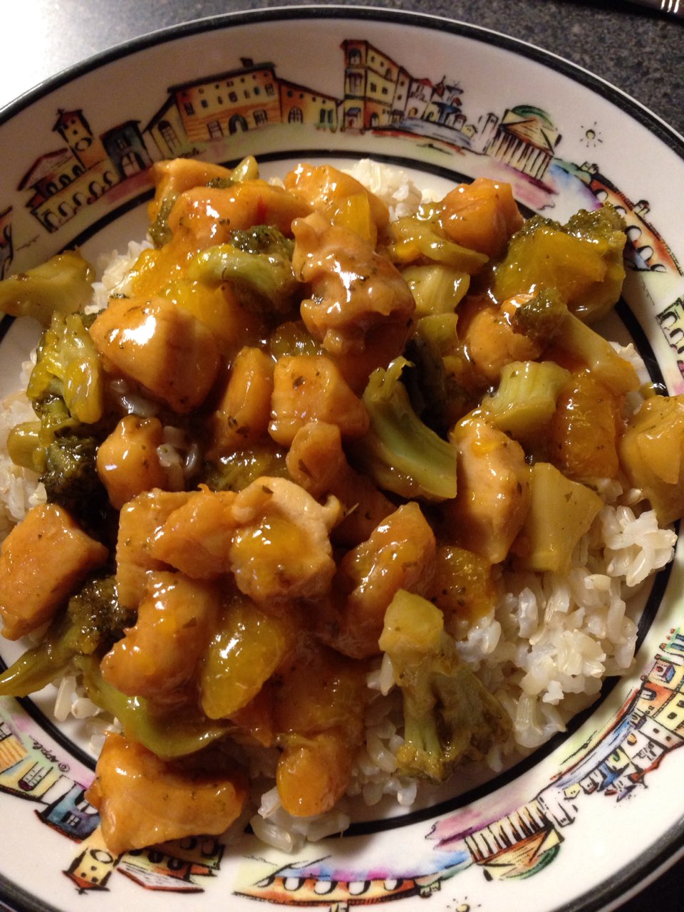 Orange Ginger Chicken Stir Fry Directions, calories, nutrition & more