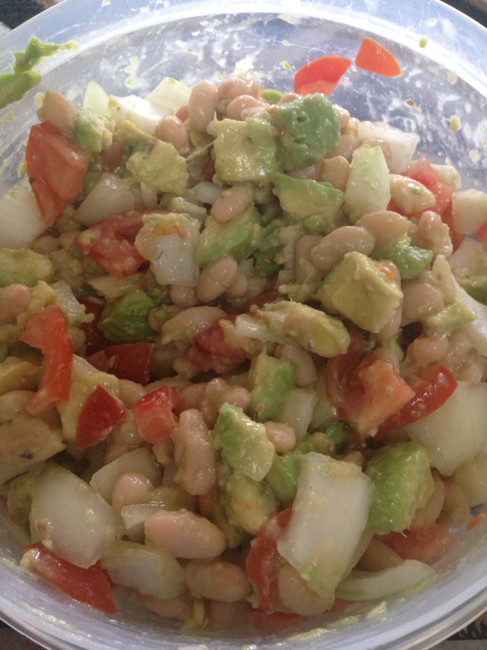 White Bean, Avocado, Tomato Salad Directions, calories, nutrition