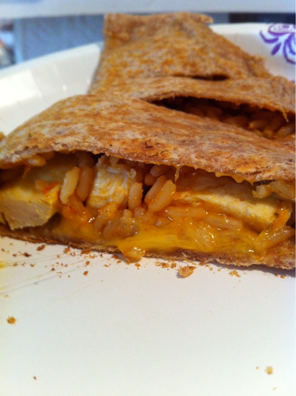 Chicken and Rice Quesadilla Directions, calories, nutrition & more
