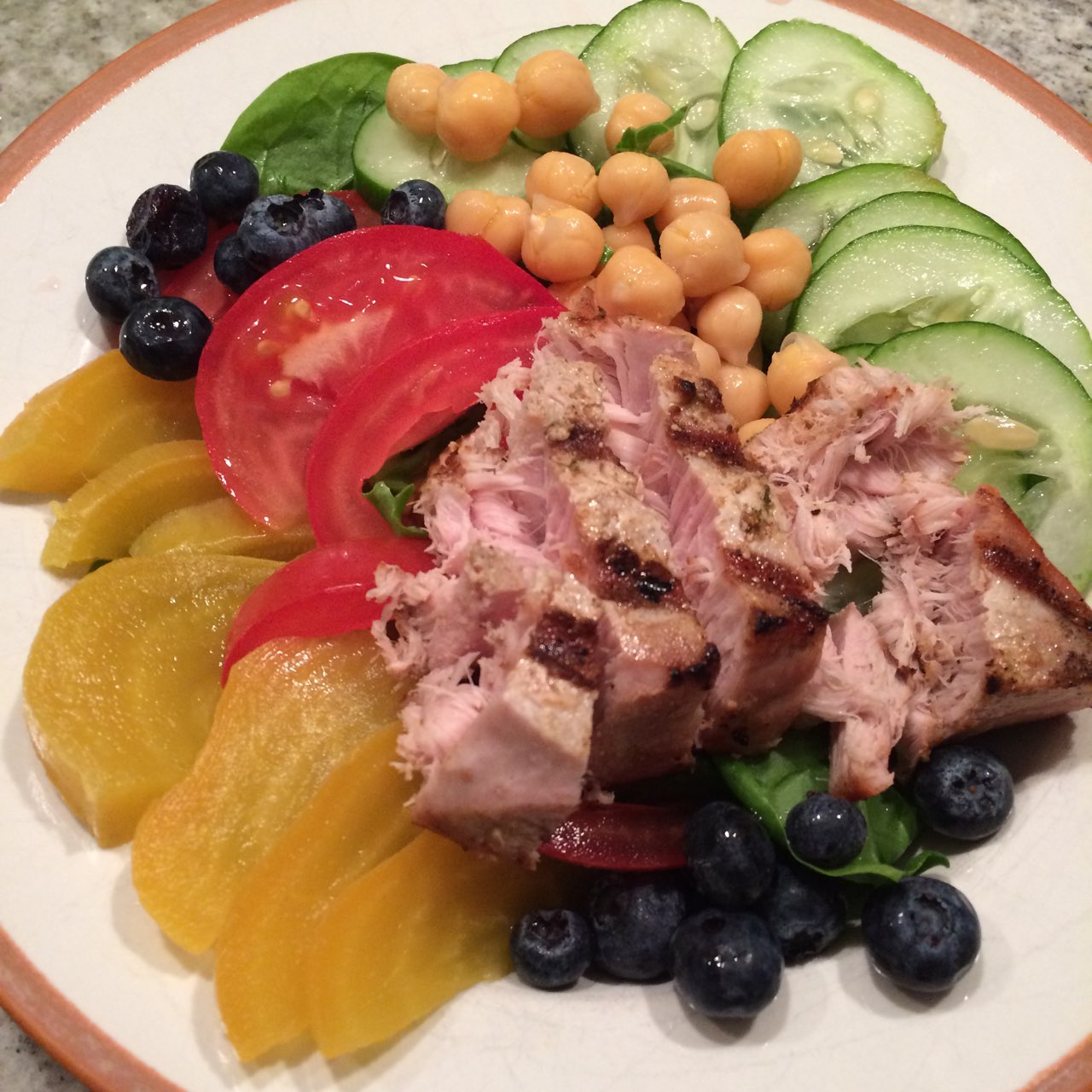 Tuna Steak Salad Directions, calories, nutrition & more Fooducate