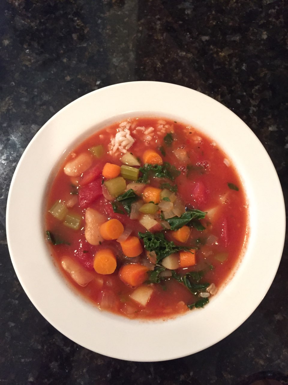 Hearty Chunky Vegetable Soup Directions, calories, nutrition & more