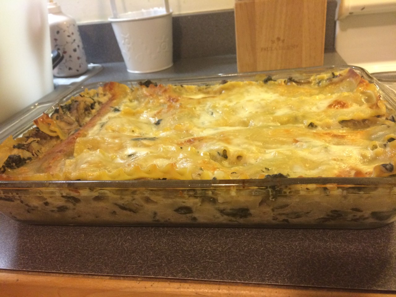 Cooking Light Chicken, Spinach, and Mushroom Lasagna Directions