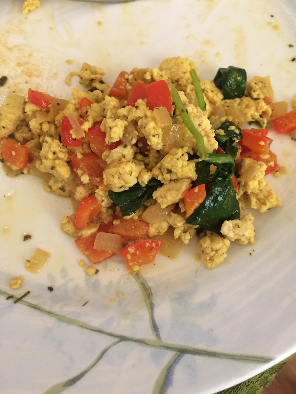 tofu scramble with vegetables Directions, calories, nutrition & more
