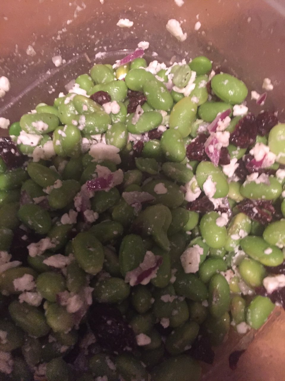 Cherry Feta Edamame Salad Directions, calories, nutrition & more