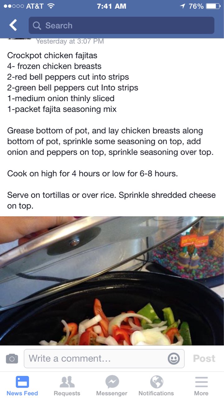 crockpot chicken fajitas Directions, calories, nutrition & more