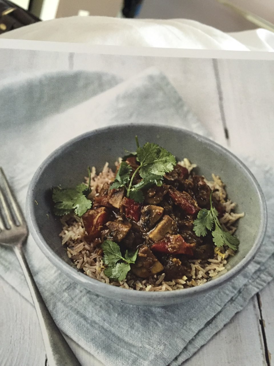Jamie's Mega Mushroom & Lentil Curry with Tomato, Cilantro