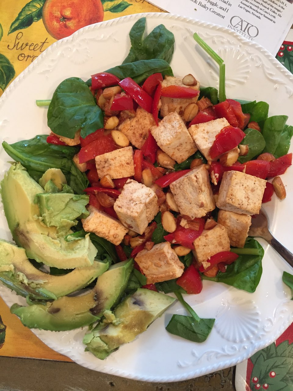Mexican tofu salad Directions, calories, nutrition & more Fooducate