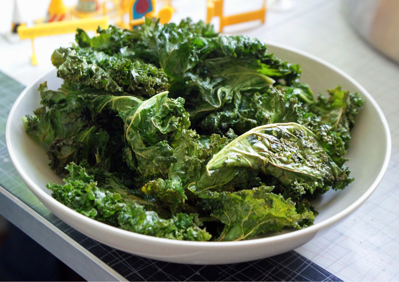 Yummy Kale Chips Directions, calories, nutrition & more Fooducate