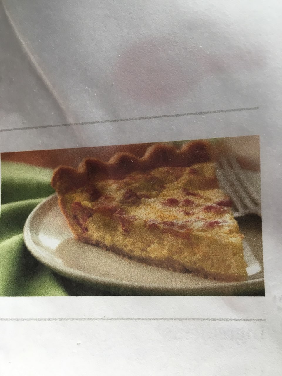pillsbury Bacon and Cheese Quiche Directions, calories, nutrition
