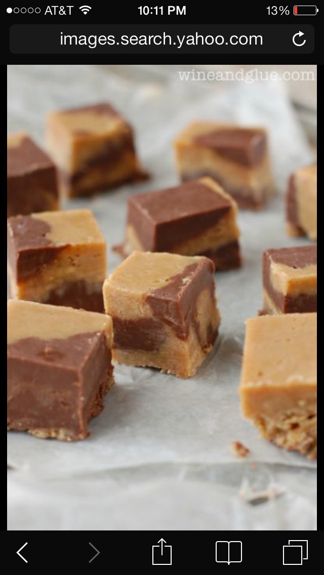 Nutella, peanut butter fudge! Directions, calories, nutrition & more