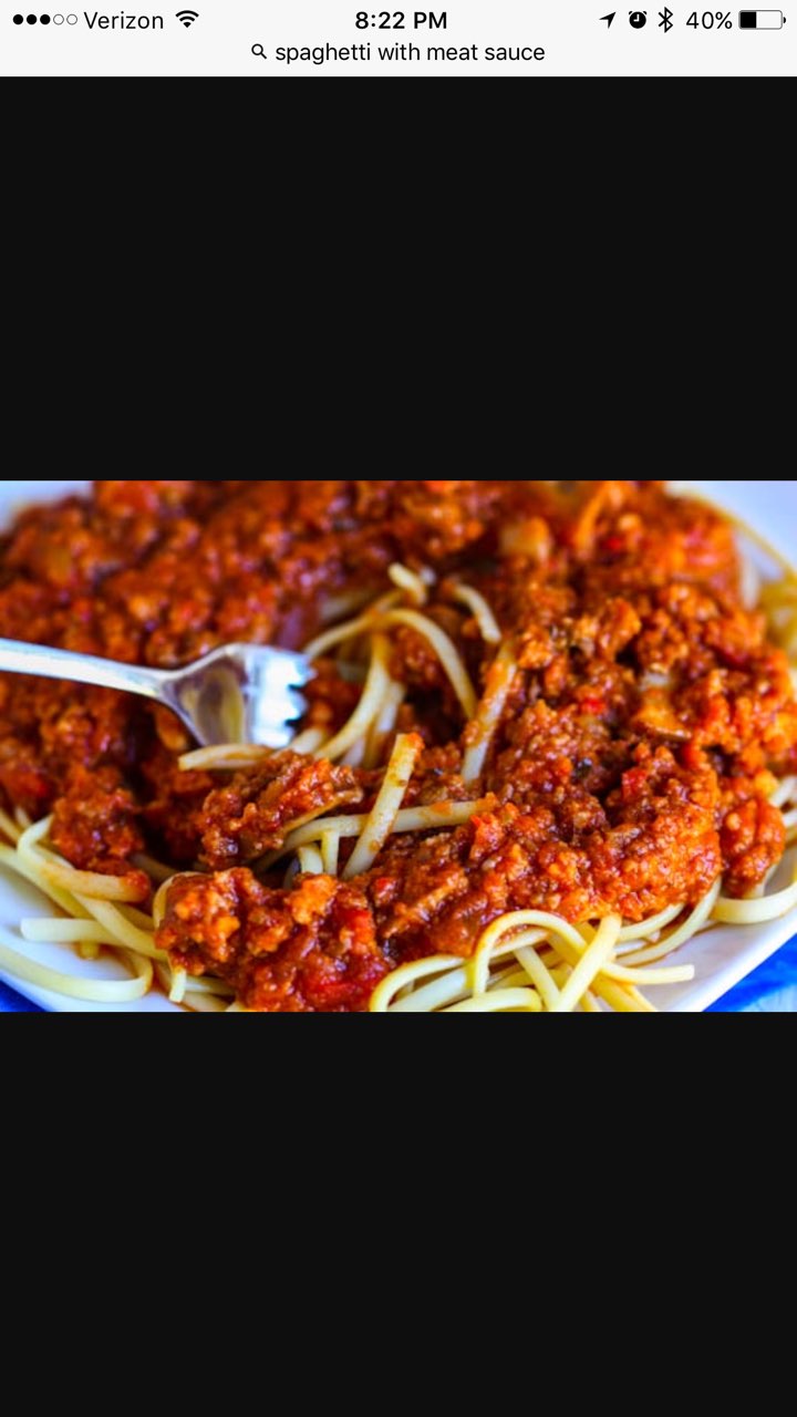 Spaghetti with Meat Sauce Directions, calories, nutrition & more