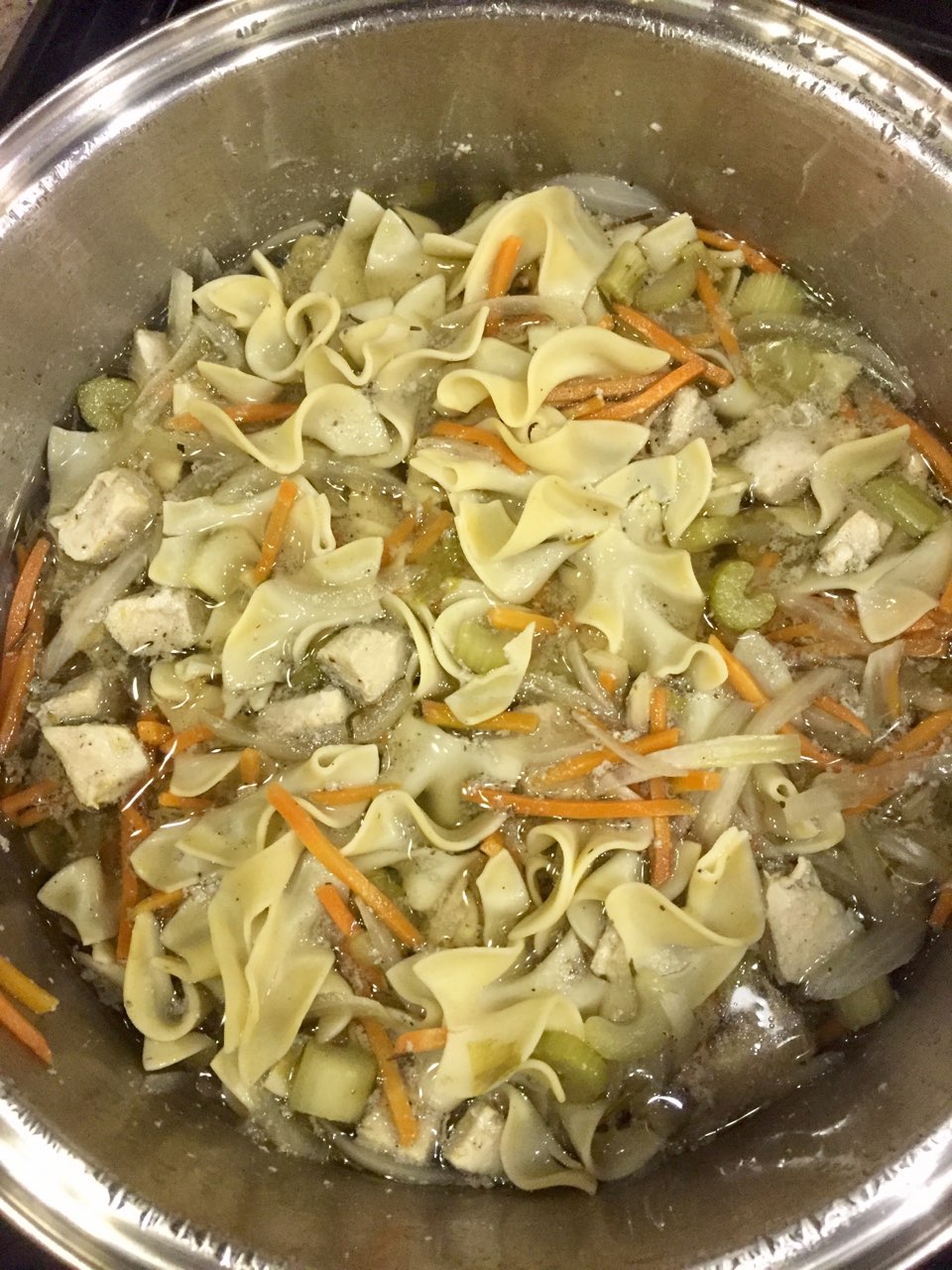 Home made chicken noodle soup Directions, calories, nutrition & more