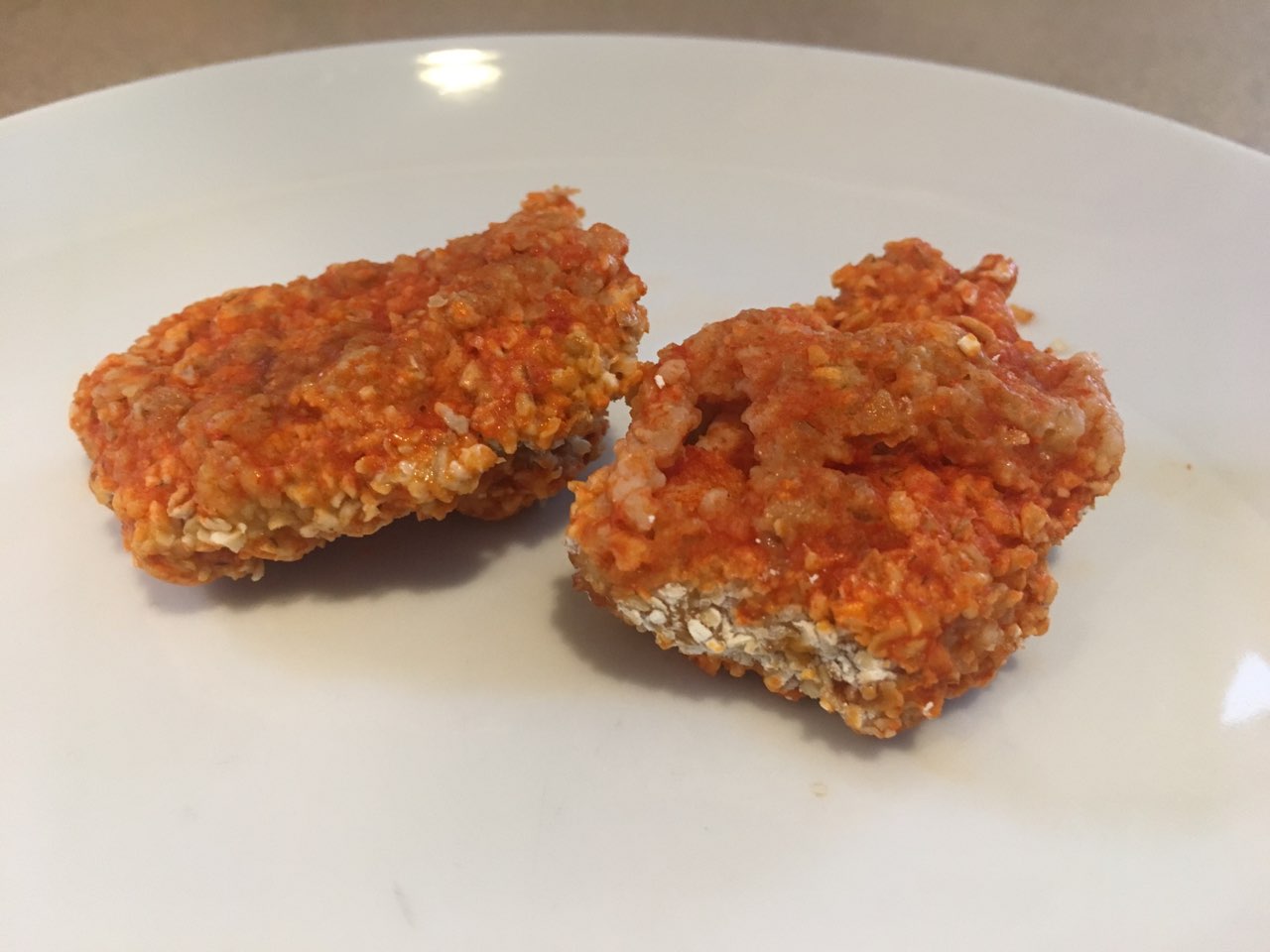 Buffalo Chicken Nuggets Breaded in Oats Directions, calories