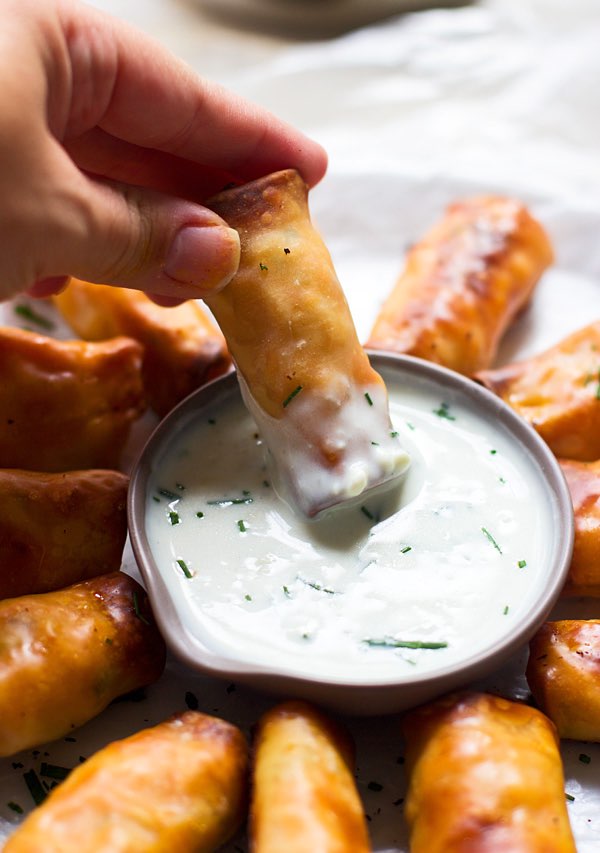 Buffalo Chicken Egg Rolls Directions, calories, nutrition & more