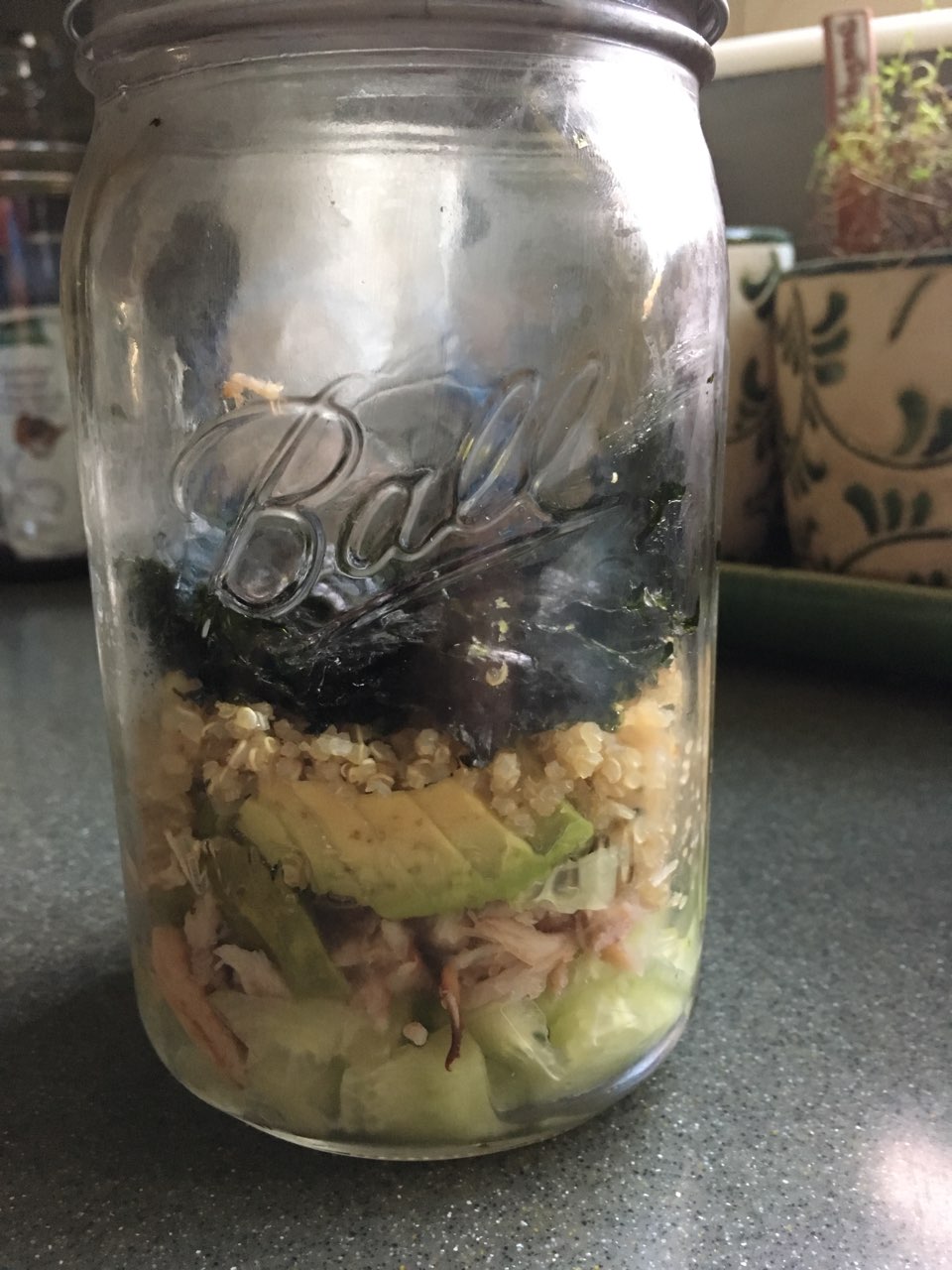 Mason Jar LunchUpside Down California Roll Directions, calories