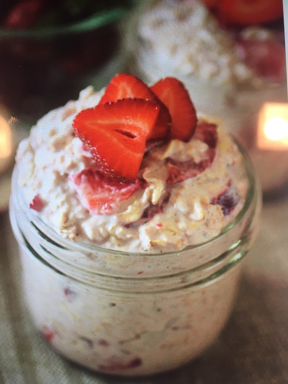 strawberry shortcake overnight oatmeal Directions, calories, nutrition