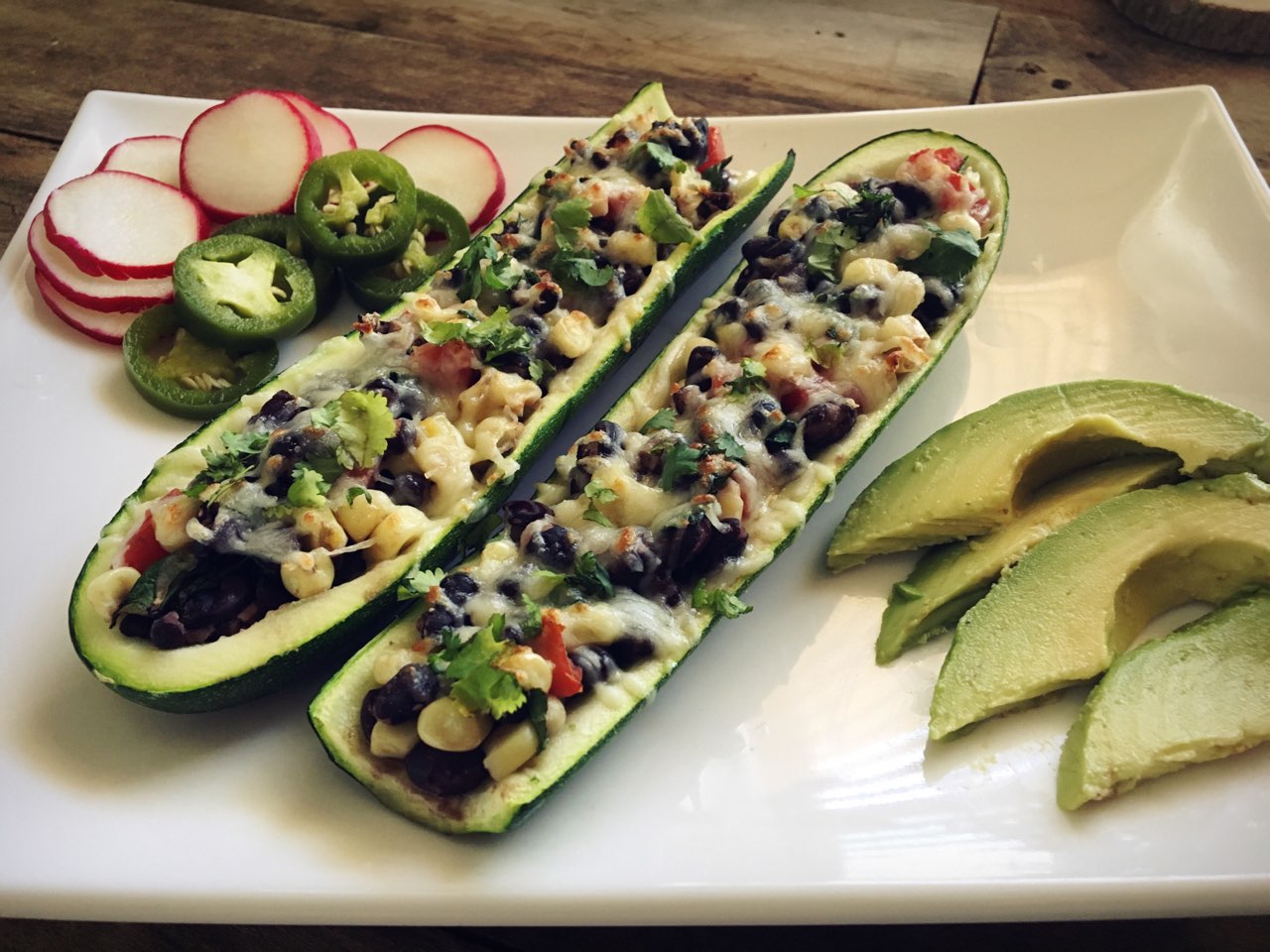 Vegetarian Zucchini Boats Directions, calories, nutrition & more