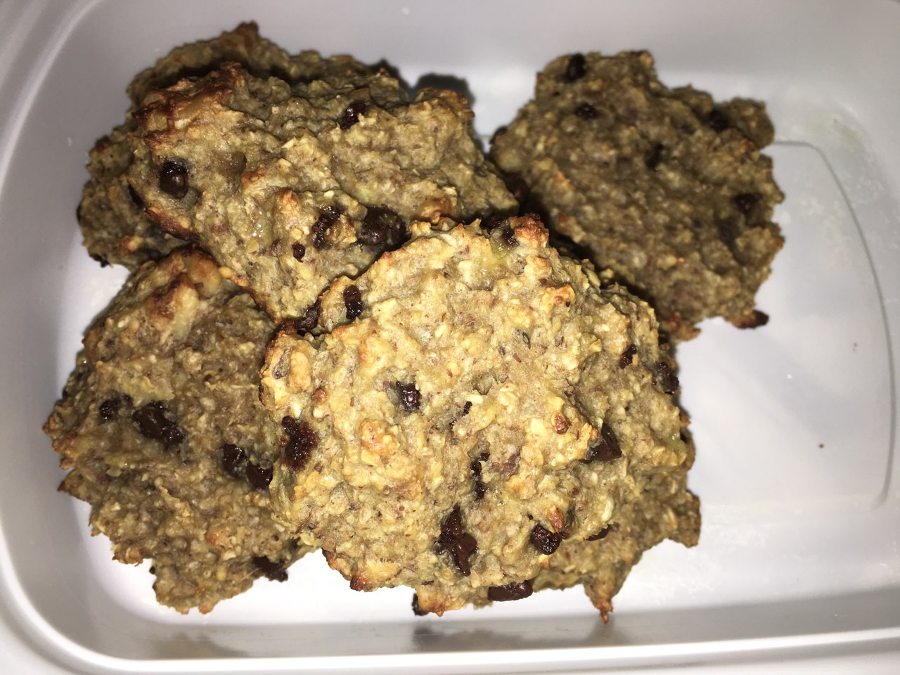 banana chocolate chip protein cookies Directions, calories, nutrition