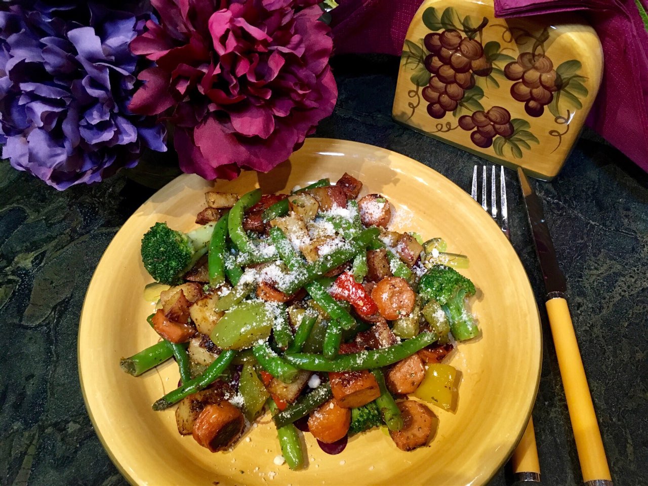 HEALTHY SAUSAGE & VEGGIES CASSEROLE Directions, calories, nutrition