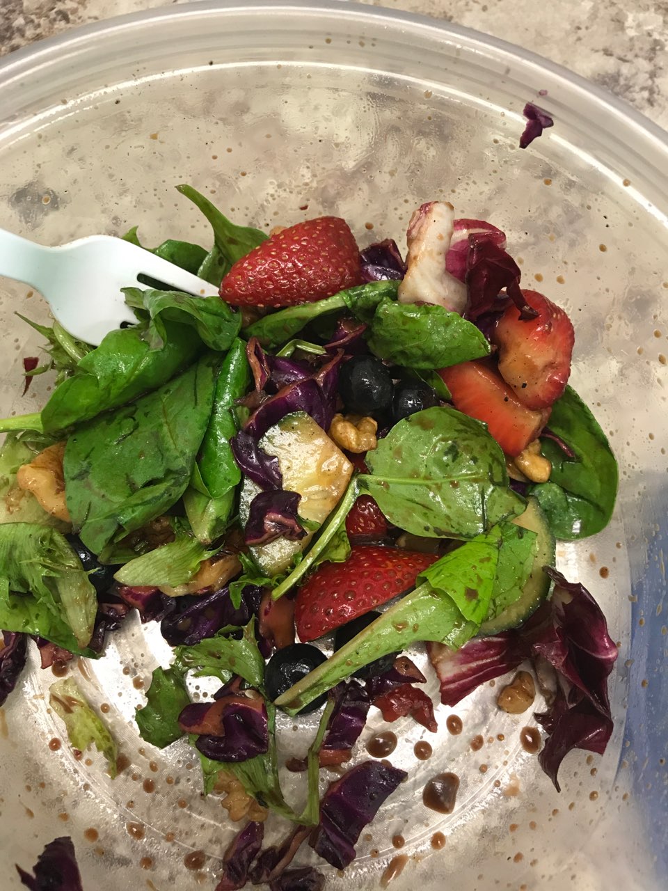 Berry/walnut salad Directions, calories, nutrition & more Fooducate