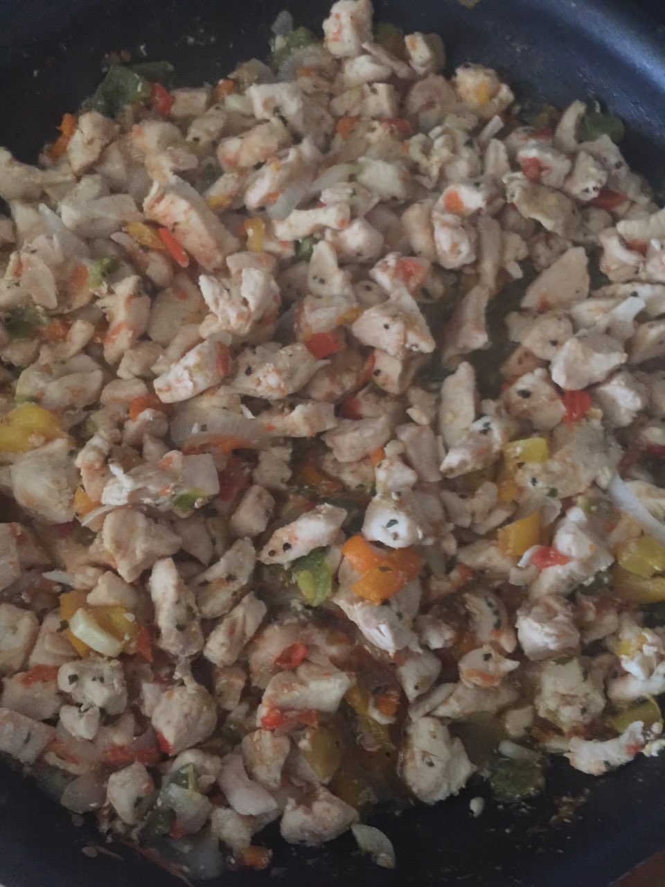 chicken onion and peppers and tomato Directions, calories, nutrition