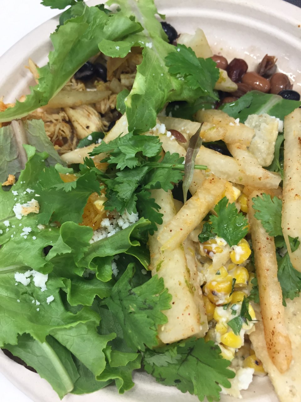 mix greens jicama Beene salad Directions, calories, nutrition & more